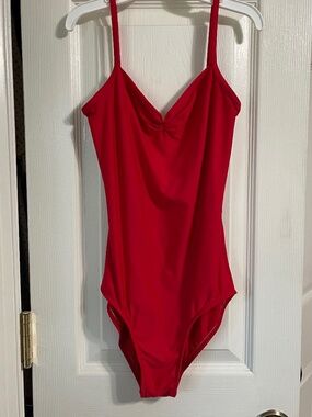 Wear Moi red leotard adult xs